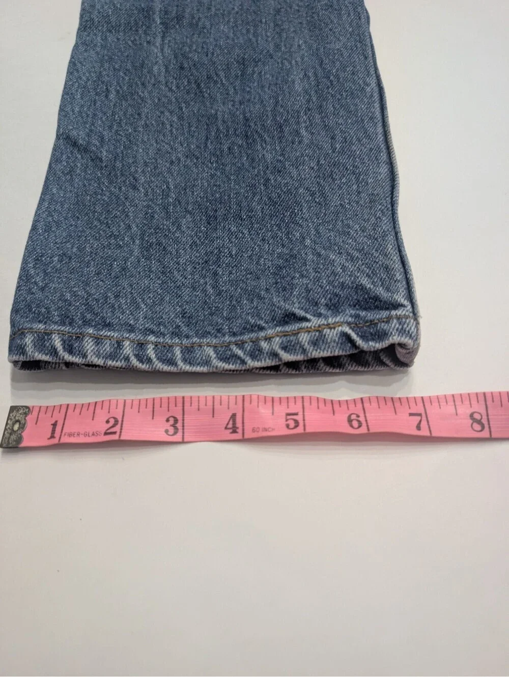 Vintage Levis 505 Jeans Mens 32x32 Orange Blank Tab Reg Straight Fit Made USA